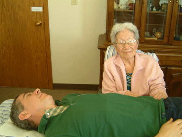 Sessão com Mary Burmeister